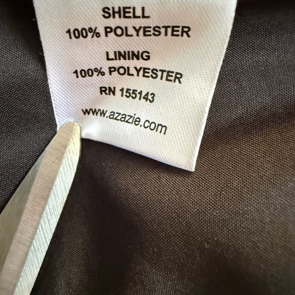 Brown Floral Halter Evening Dress - Picture 5 of 8